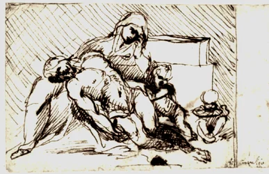 Skizze für Pieta